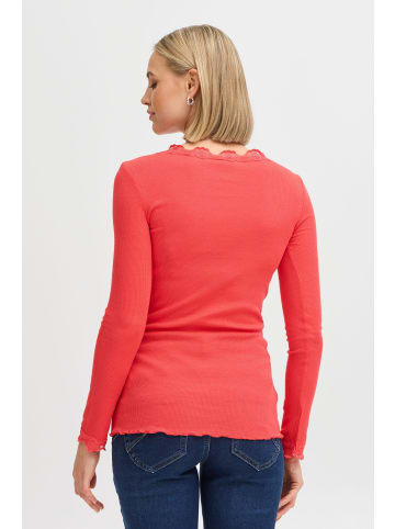 Fransa Langarm FRHIZAMOND Tight fit in Poinsettia