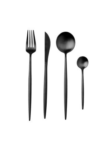 Butlers Besteck-Set 16-tlg. matt STILETTO in Schwarz