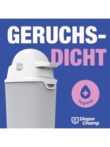 Diaper Champ Windeleimer ONE -ohne Nachfüllkassetten, für normale Mülltüten, ca 60 Windeln