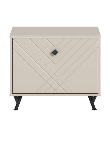 Inn.Furn Garderobenbank Sand matt 60 cm, Sitzbank mit Soft-Close