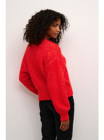 Kaffe Strickpullover KAtrina Loose fit in Fiery Red Melange