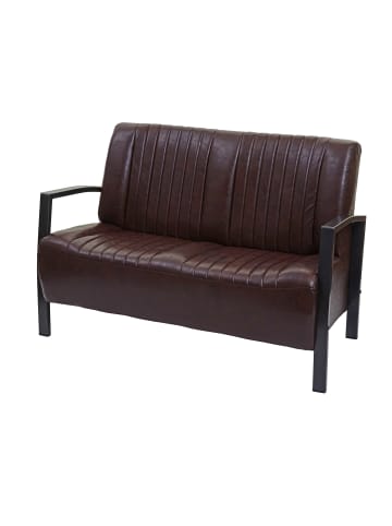 MCW 2er Sofa H10 im Industriedesign, Vintage braun