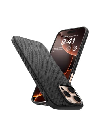 Spigen Spigen Liquid Air Hülle iPhone 16 Pro Max Schwarz in Schwarz