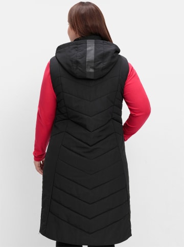 sheego Longweste in schwarz