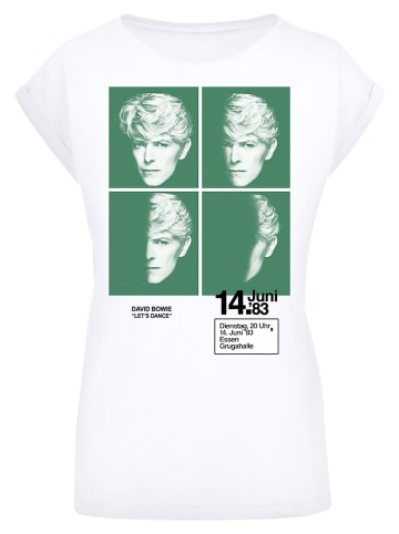 F4NT4STIC T-Shirt David Bowie 1983 Concert Poster' in weiß