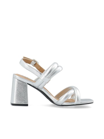 Bianco Sandalen mit breiten Riemen in Silver
