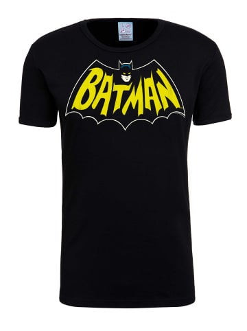 Logoshirt Print T-Shirt Batman – Bat in schwarz