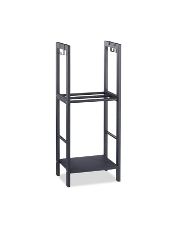 relaxdays Kaminholzregal in Anthrazit - (B)40 x (H)100 x (T)30 cm