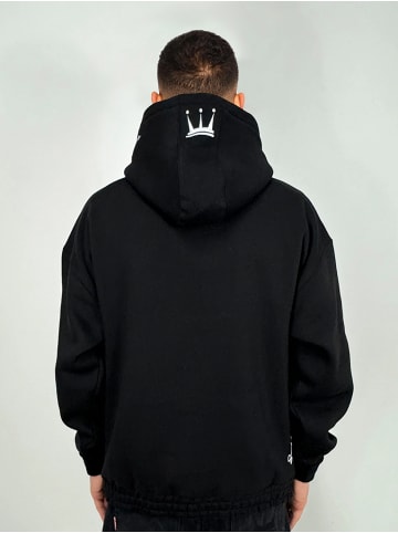 DADA Oversized Hoodie mit Logo-Stickereien in Schwarz-2