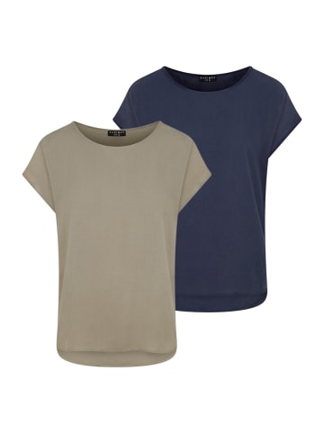 DENIMFY T-Shirt DFJule 2er Pack in Mehrfarbig