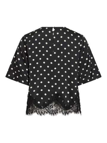 Vila Oberteil mit kurzen Ärmeln in Black