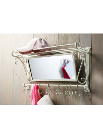kobolo Wandgarderobe VINTAGEMETAL in Weiß