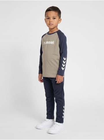 Hummel T-Shirt Hmljr Logo Kinder in VINTAGE KHAKI