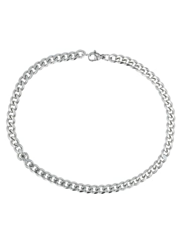 Adeliás Damen Edelstahl Fußkettchen 27 cm in silber