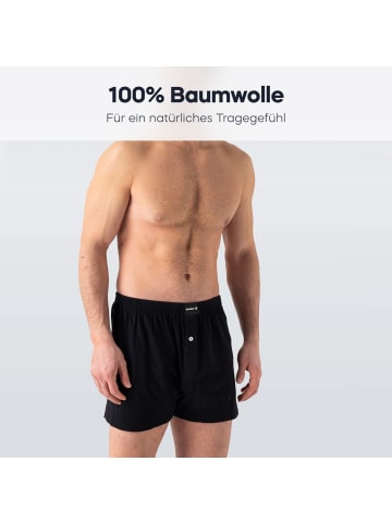 Barrio 13 4er Pack lockere Boxershorts in schwarz