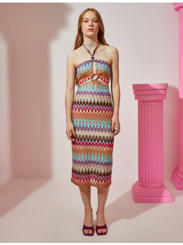 KOTON Kleid in Rosa Gemustert