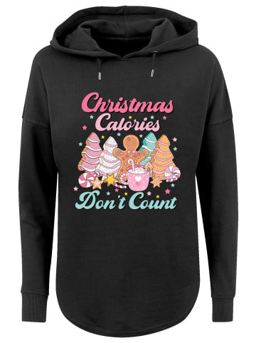 F4NT4STIC Oversized Hoodie Weihnachten Dont Count Candy in schwarz