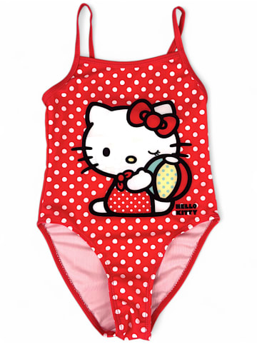 Hello Kitty Badeanzug Hello Kitty Punkten-Muster in Rot