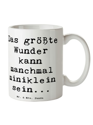 Mr. & Mrs. Panda Tasse Wunder Entdecken mit Spruch in Weiß