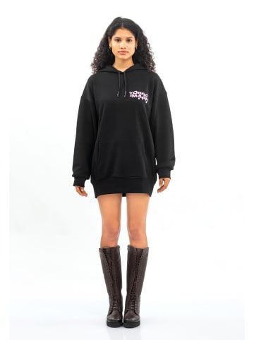 Tom Barron Freizeitanzug WOMEN OVERSIZE FIT TUNIC SWEATSHIRT in black