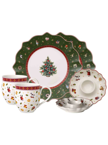 Villeroy & Boch 6er Set Frühstücks-Set Toy's Delight in grün-weiß