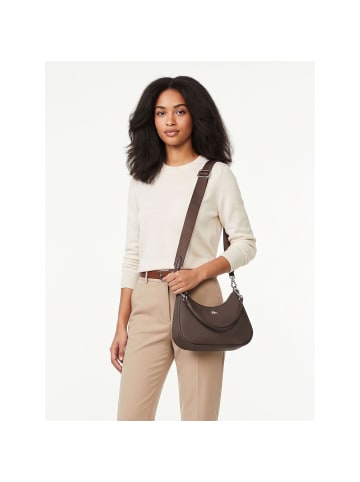 Lacoste Core Essentials Daily City Schultertasche 23 cm dark brown