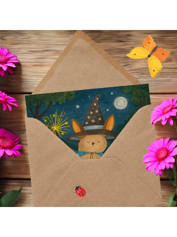 Mr. & Mrs. Panda Grußkarte Fledermaus Zauberer Design ohne Spruch in Weiß