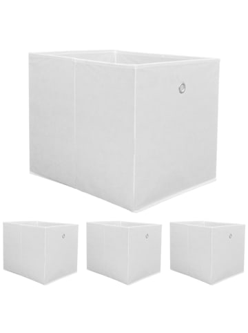 DuneDesign 4er Set Aufbewahrungsbox Saga in Weiß