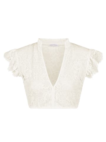 Nina von C. Dirndl-Bluse Flügelärmel in champagner