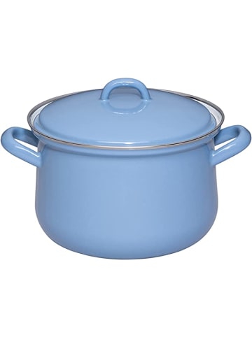 Riess Fleischtopf mit Deckel in Blau