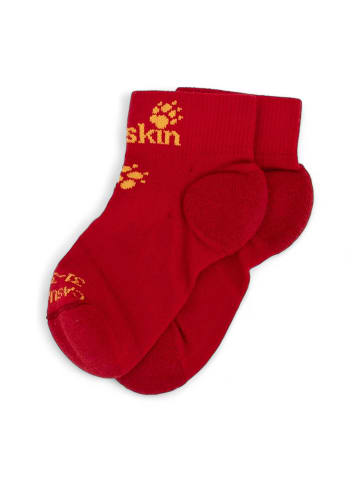 Jack Wolfskin Accessoires 2x Casual Mid Cut socks Sneaker in Rot