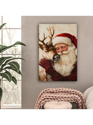 MuchoWow Leinwand Bilder Rotbraun