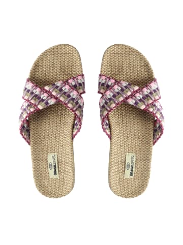 Brasileras Pantoletten "Tren 50" in Lila