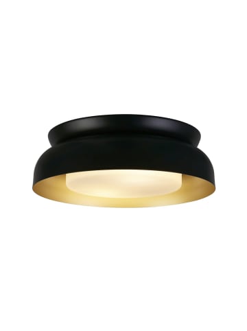 Licht-Erlebnisse Deckenlampe (B)36.5 x (L)36.5 x (H)11.5 cm in Schwarz Gold