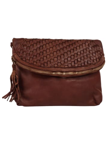 Samantha Look Umhängetasche echt Leder in cognac