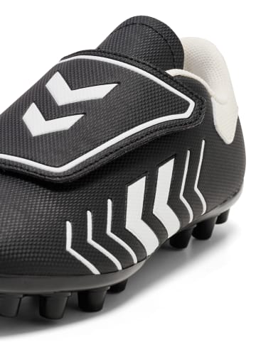 Hummel Klettverschluss Fußball Schuh Hattrick Mg Fußball Kinder in BLACK/WHITE