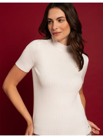 More & More Rippstrickpullover in off white