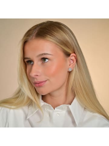 Adeliás Damen Ohrringe – Ohrstecker aus Edelstahl in silber
