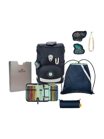 DerDieDas Schulranzen Set 5-tlg. ErgoFlex Easy Exklusiv ECO Blue Planet 2023 in blau