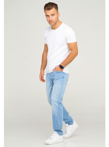 Jack & Jones Jeans Straight Leg - JJIMIKE JJARIS in Light Blue Denim