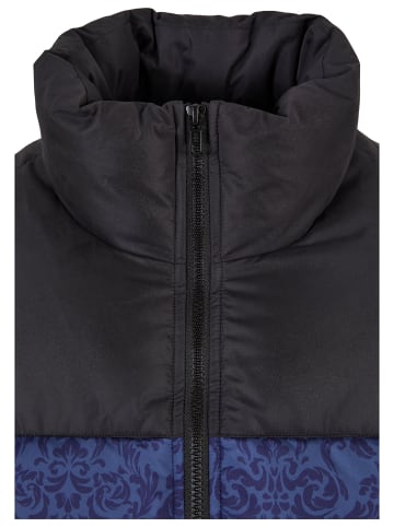 Urban Classics Winterjacken in darkblue damast aop