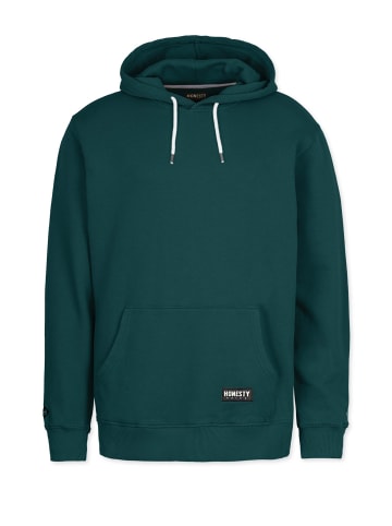 HONESTY RULES Kapuzenpullover " Basic " in racing-green