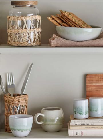 Bloomingville Salz- und Pfeffer Streuer PAULA Grün Weiß