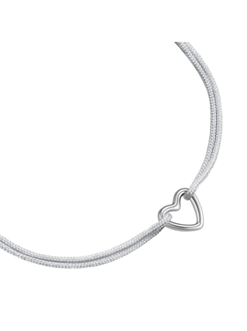 Glanzstücke München Armband Herz aus Edelstahl in silber