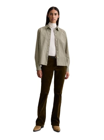 Marc O'Polo DENIM Karo-Bluse mit Falten-Detail regular in Dark Green