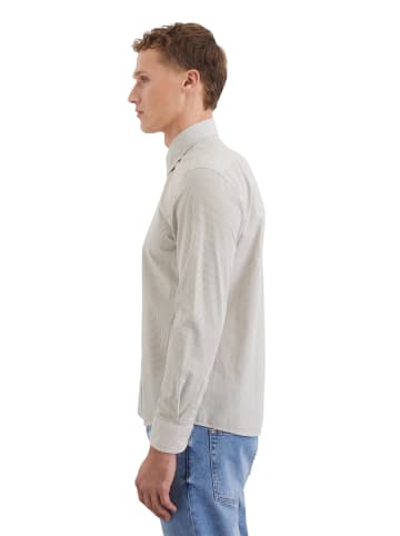 Marc O'Polo Hemd shaped in multi/ charleston gray