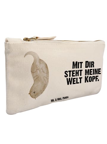 Mr. & Mrs. Panda Menschrmäppchen Otter Kopfüber mit Spruch in Weiß