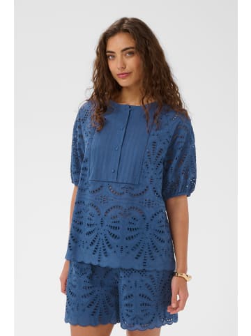 CULTURE Bluse kurzarm CUakeena Feminine in True Navy