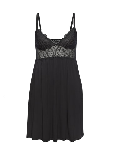 LASCANA Negligé in schwarz