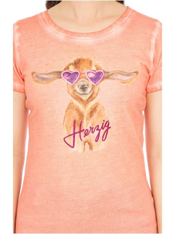 MarJo T-Shirt UNA in peach